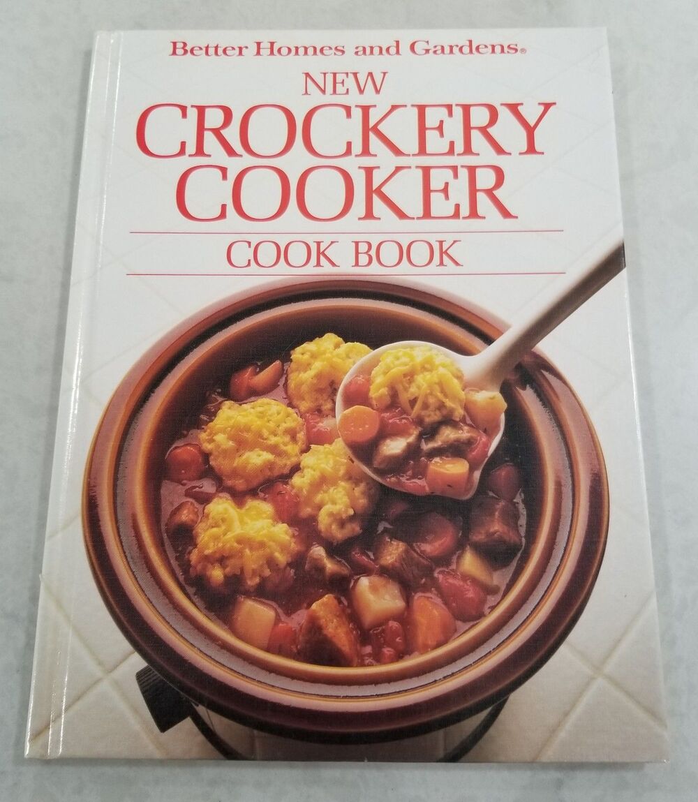 1987 BHG New Crockery Cooker Cook Book • Hardcover Slow Cooker Recipes